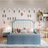 Little Saddle Kids Bed - Plush Ivory and Seafoam (Ex-Display)